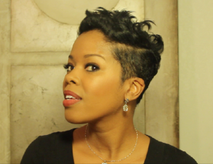 pixie cut on natural black hair